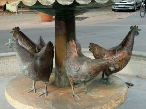 und hier die Hennen dazu - Bild 34: Ferienwohnung Sauer in Immenstaad - mit herrlichem Panorama-See-/Alpenblick