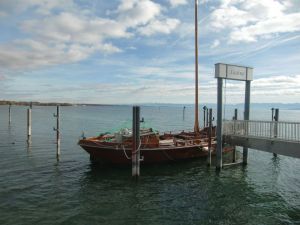 Historischer Lastensegler an der Schiffslandestelle Immenstaad - Bild 32: Ferienwohnung Sauer in Immenstaad - mit herrlichem Panorama-See-/Alpenblick
