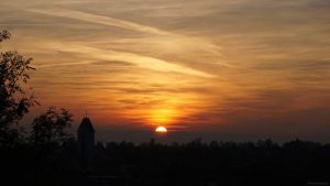 wunderschöner Abendhimmel - Bild 16: Ferienwohnung Sauer in Immenstaad - mit herrlichem Panorama-See-/Alpenblick