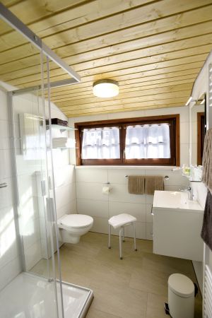 Dusche/WC - Bild 13: 4-Sterne-Traum-FeHaus im Schwarzwald, stadtnah und trotzdem ruhig gelegen