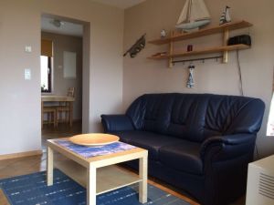 Darsskojen Typ 1/2 für 2 Personen in der Ferienwohnung mit Wasserblick und überdachter Südterrasse. Für Urlaub mit Hunde besonders praktisch (eingezäunt). - Bild 8: Ostseeurlaub mit Hund - Wassergrundstück - Angeln