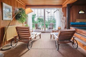 Bild 15: Ferienhaus "Landhaus vor Sylt", Urlaub mit Hund, Zaun, Pool,Kamin,Sauna,5 P