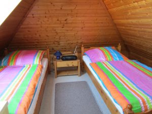 Oben im Dachgeschoss gelegen.
Im Raum befindet sich ein Fernseher mit DVBT-Receiver - Bild 14: Nordsee / Ostfriesland strandnahes Ferienhaus 1-5 Personen (Hund erlaubt)