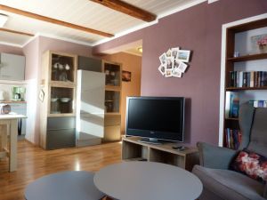 das Bücherregal ist gut gefüllt - Bild 4: Böhrs Hoff Fehmarn für Ihren Urlaub mit Hund