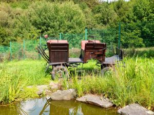 Garten mit Teich Ferienhaus Stift Ennenbach - Bild 16: Stift Ennenbach - idyllisch gelegenes Ferienhaus