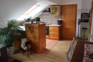 Blick vom Eingang aus zur Küche, rechts Sitzecke zum Essen, geradeaus ist das Bad. - Bild 21: Ferienwohnung Haus Maria Hochschwarzwald