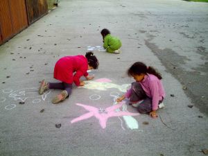 auf dem Teerplatz - Bild 12: Ferienhaus Domaine du Val des Ragondins im Burgund