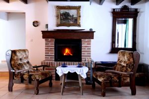 Gemütlichkeit vor dem Kamin - Bild 2: Ferienhaus Domaine du Val des Ragondins im Burgund
