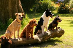 Auch das ganze Rudel ist willkommen - Bild 13: Ferienhaus Swölke mit eigenem eingezäunten Garten - Feldberger Seenplatte