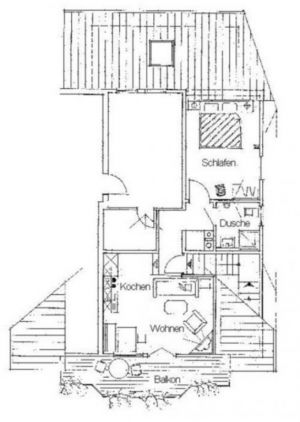 Bild 13: Galerie Fewo "Widercherie" 1 OG, 2 Pers. Balkon, w-lan
