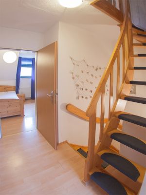 Aufgang zum Dachzimmer - Bild 13: Ferienhaus Marisol in Dangast, strandnah, 80 qm 6 Personen, Urlaub mit Hund