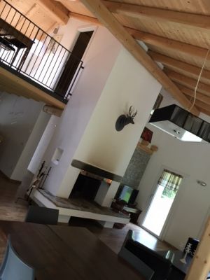 Ferienhaus Villa NINI mit eingezäunten Garten und privatem Swimmingpool Hunde willkommen. Offener Kamin für gemütliche Stunden - Bild 8: Villa Nini mit eingez. Garten, Pool am Ledrosee für Urlaub mit dem Hund