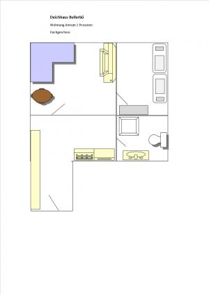 Bild 20: Ferienhaus m.kleiner Wohnung im Dachgeschoss, am Deich für 2 Personen
