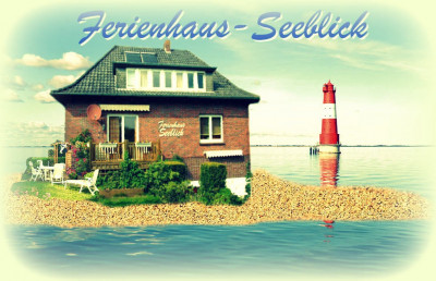 Bild: Ferienhaus Seeblick im Nordsee-Bad Dangast direkt beim Strand mit Hund