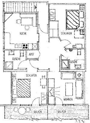 Bild 21: komfortable Fewo, "Fürbüüni", DG 4 Pers., Balkon, 2 DZ, 2 DU/WC, w-lan