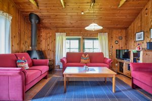 Bild 1: Ferienhaus "Seestern", Urlaub mit Hund, Zaun, Kamin, - 6 P., Nordsee