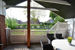 Bild 14: Ferienhaus "Seestern", Urlaub mit Hund, Zaun, Kamin, - 6 P., Nordsee