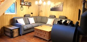 Bild 1: Das Waldversteck-Haus FinnLand/Wald-Chalet mit Sauna und Garten