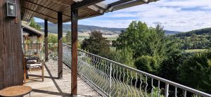 Aussicht Richtung NO - Bild 6: Panorama Ferienhaus am Waldrand - kompl. eingezäunt
