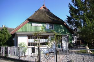 Platz satt.
Rechts liegt der große Garten. - Bild 1: Hundefreundliches Ferienhaus im schönen Ostseebad Prerow