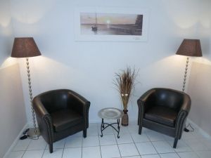 oder nur mal zum Zurückziehen. - Bild 14: Ferienhaus mit Hund, zwischen Büsum u. St. Peter, Sauna, Kamin, WLAN