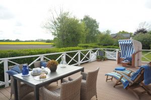 große Terrasse im Süden, weiter Blick in die Natur - Bild 6: mitten in d. Natur, modern,ruhiges Haus für 6 Pers. rollstuhlgerecht