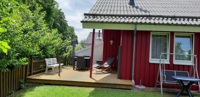 Bild: Waldhaus in Weserbergland/Extertal bis 5 Personen-mit Sauna. Hund erlaubt
