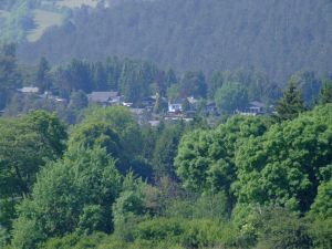 Bild 18: Idyll. Ferienhaus EifelNest & uneinsehb. Sonnenterrasse mit Fernblick