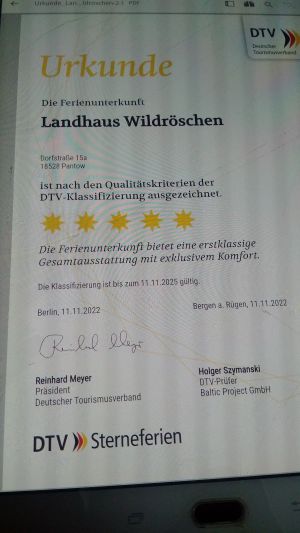 Bereits das 6. Mal mit der höchsten Klassifizierung des DTV ausgezeichnet. - Bild 20: 5-Sterne Landhaus unter Reet + ggf. mit 85 m/2 Fitness-/Wellnessbereich