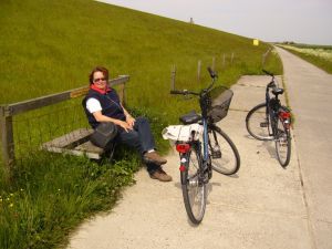 Gut ausgebautes Radwegenetz in der gesamten Umgebung. - Bild 16: Ferienhaus "Kristina" an der ostfriesischen Nordseeküste - Hunde erlaubt