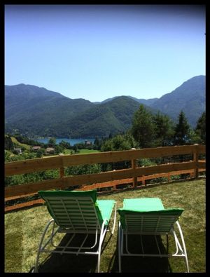 Bild 14: Ferienhaus Regina mit eingezäunten Garten und Seeblick