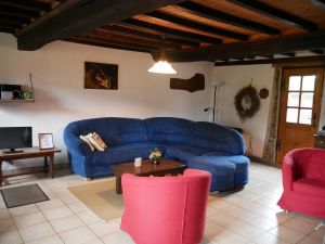 Bild 4: Maison Biemont, normannisches Natursteinhaus 16. Jahrhundert, Kamin