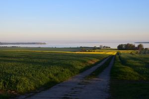 Blick auf
Boiensdorfer Werder - Ostsee -
Halbinsel Wustrow (v.li.n.re.) - Bild 19: Boiensdorf Ferienhaus Seeadler mit Blick auf das Salzhaff und die Ostsee