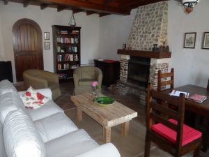 Bild 1: Les Prunelles Normannisches Natursteinhaus mit Wintergarten und Kamin