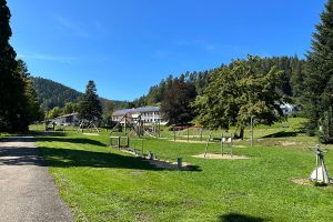 schön angelegter Kurpark mit Spielplatz und Kneippbecken - Bild 50: exklusive FeWo Waldblick, 2 Schlafzimmer, Elektrokamin, Garten