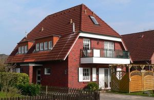 Bild 1: Hooksiel: Fewo MUSCHEL. Zentral, strandnah, Terrasse+Balkon, max. 2 Hunde!