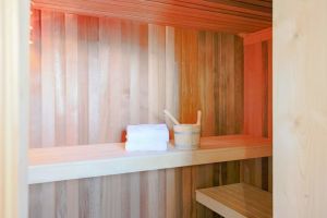 Bild 14: Ferienhaus "Lachmöwe", Urlaub mit Hund, Kamin, Sauna, Zaun, - 6 P., Nordsee