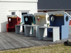 Bild 18: Ferienhaus "Lachmöwe", Urlaub mit Hund, Kamin, Sauna, Zaun, - 6 P., Nordsee