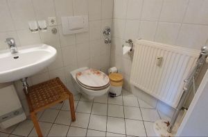mit Toilette, Waschbecken und Dusche - Bild 7: Ferienwohnung Sonnenblume in Achtern Diek, Zingst