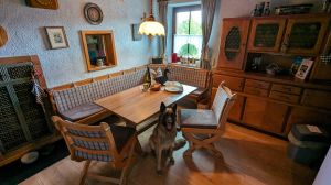 freistehendes Ferienhaus mit komplett eingezäunten Garten und privatem Swimmingpool
Küche mit Spülmaschine, Mikrowelle, Herd uvm - Bild 10: Ferienhaus Gabriela mit eingezäunten Garten und privatem Swimmingpool