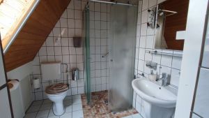 Die ebenerdige Dusche ermöglicht leichtes betreten der Dusche. - Bild 5: Ferienwohnung "Bakelberg" im Ostseebad Ahrenshoop