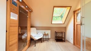 Bild 21: gemütliches DG Einraum Apartment Tannenwipfel mit Infrarotsauna