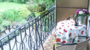 Der Balkon ist überdacht - Bild 1: Ferienwohnung für 2 Personen im Schmallenberger - Sauerland - auch mit Hund