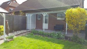 Nordseite mit eingezäuntem Garten - Bild 5: Haus Jade - neu renoviert, top Lage, Hunde herzliche willkommen