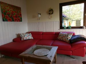 Bild 2: Ferienhaus Dornhecke gemütliches Holzhaus mit Kamin, Weitblick