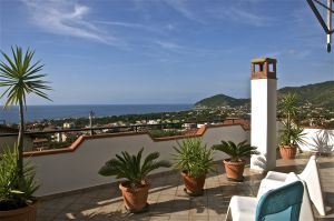 Herrlicher Meerblick von der Dachterrasse der Casa Nina - Bild 1: Dachterrassenwohnung mit Meerblick an der Cilentoküste in Süditalien