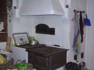 Bild 15: Holzhaus wo der Elch wohnt in Ekshärad Värmland, Mittelschweden, Ruderboot