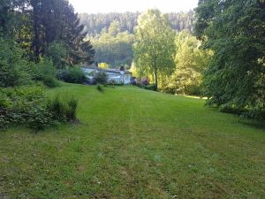 Hier können Sie und gegebenenfalls Ihre Hunde auf 3500 qm entspannen - Bild 10: Vollausgestattetes Ferienhaus im Pfälzer Wald zur Alleinnutzung