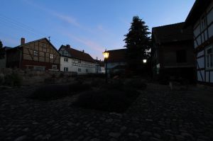 Im gemütlichen Hof kann man wunderbar den Tag ausklingen lassen - Bild 22: Ferienhaus Kieselbach am Rande der Thüringschen Rhön