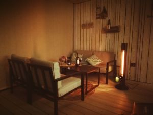 für kühlere Abende steht Ihnen ein Heizstrahler bereit - Bild 15: Camp Buqez - Beachvilla Stella No. 30 - mit Whirlpool